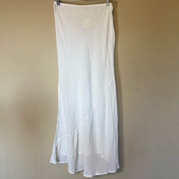 Free People Sweet On You Bias Half Slip Maxi Skirt Clean Ivory NWT Size Medium - Picture 3 of 7
